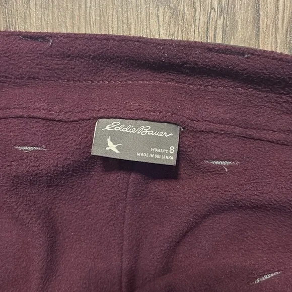 EDDIE BAUER Women’s Polar Fleece-Lined Pants — Size 8/medium - Picture 8 of 12
